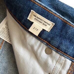 Madewell | Perfect Vintage Straight Jean - Size 27T